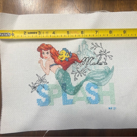 Disney Little Mermaid Cross Stitch Wall Art - Picture 2 of 3